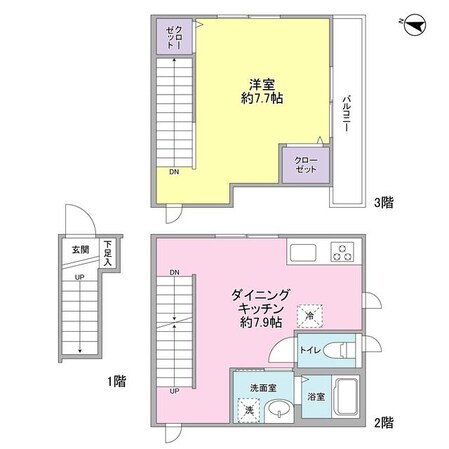 ミルクリーク桜台の物件間取画像